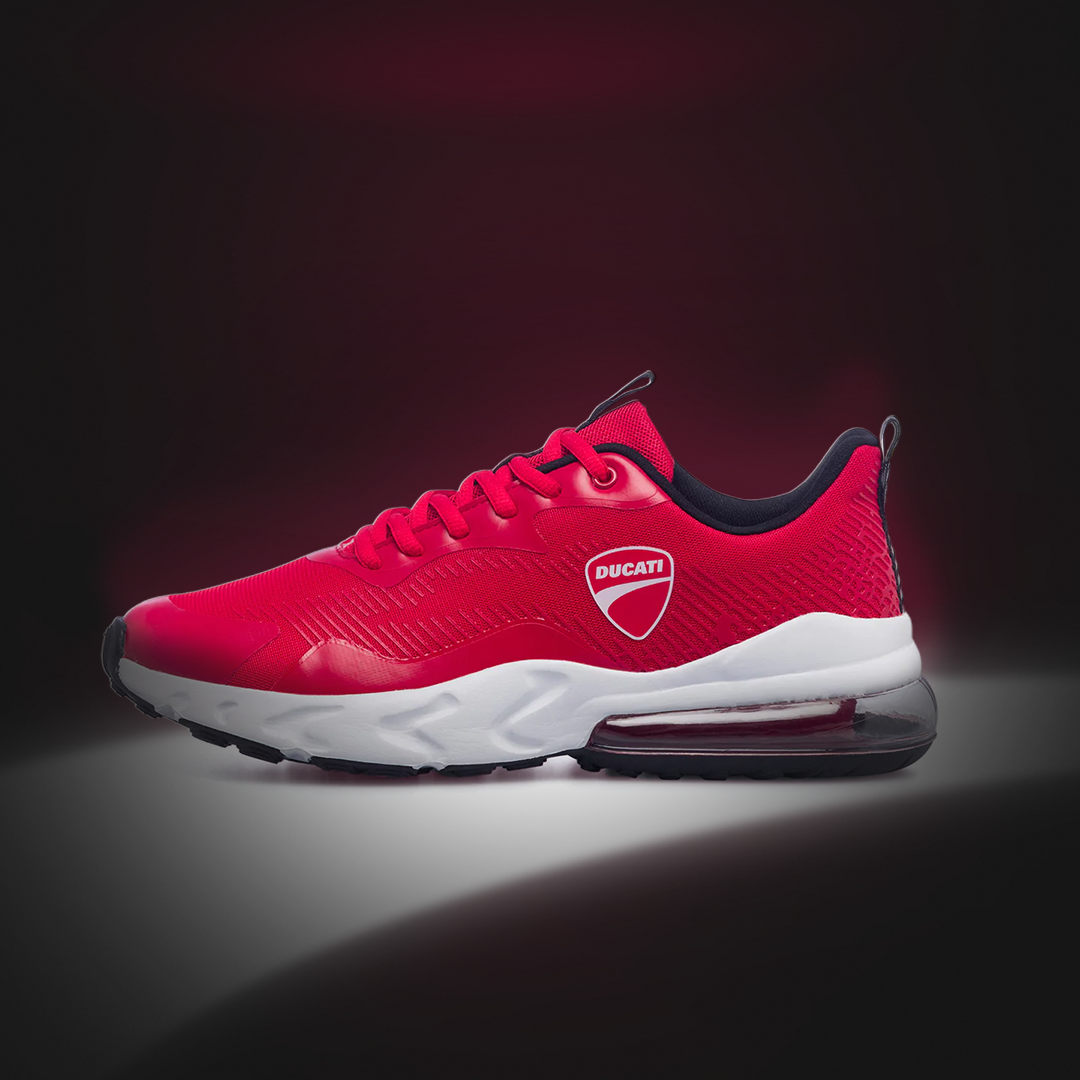 Sneakers rosse da uomo con suola ad aria Ducati Frontera, Brand, SKU s323500382, Immagine 0